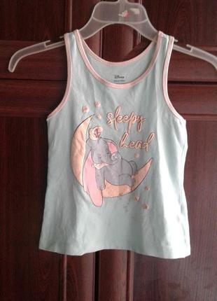 Дитяча бавовняна майка блакитна з малюнком 5-6 років 116 см disney primark індія