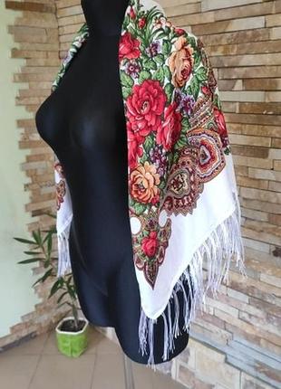 Українська хустка біла