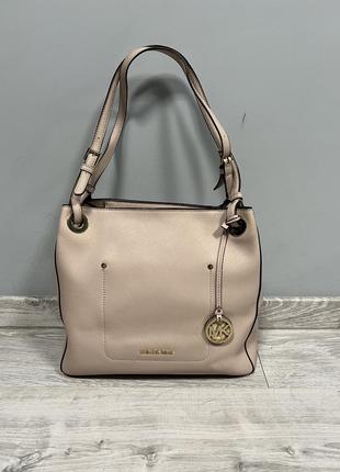 Кожаная сумка michael kors1 фото