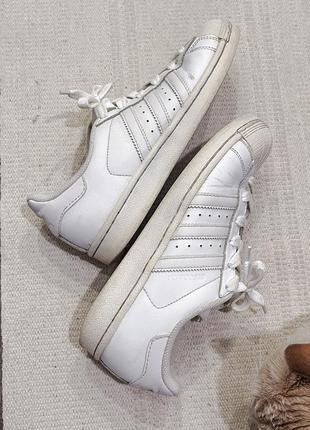 Белые кроссовки кеды адидас суперстар, adidas superstar5 фото