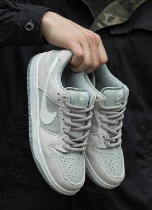 Женские кроссовки nike sb dunk grey suede 373 фото