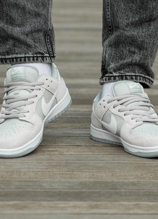 Женские кроссовки nike sb dunk grey suede 375 фото