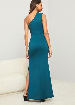 Брендовое коктальное вечернее платье макси на одно плечо от lipsy