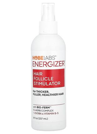 Hobe labs energizer стимулятор росту волосся з жожоба та вітаміном b5 237 мл 5,8 спрей hbl-002123 фото
