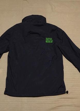 Черная нейлоновая куртка - ветровка superdry windcheater англия l.9 фото