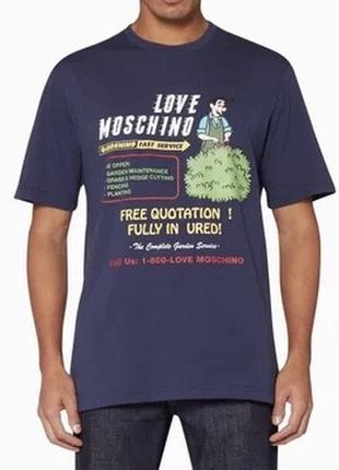 Футболка love moschino gardening fast service