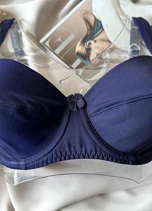 75/80/85/90с синий бюстгальтер lanny mode без поролона, лифчик на чашку с