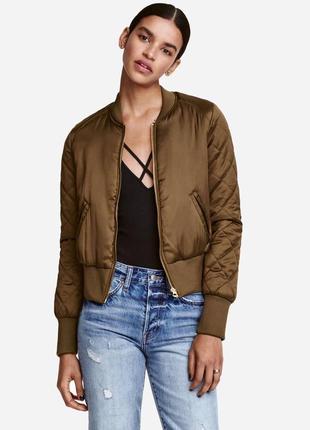 Утепленный бомбер куртка h&m1 фото