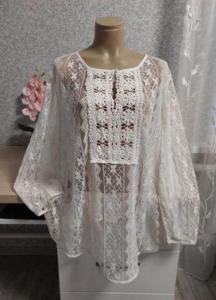Блуза кружевная sheego.