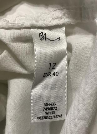 Біла спідния з вишивкою та карманами bhs, р.50-525 фото
