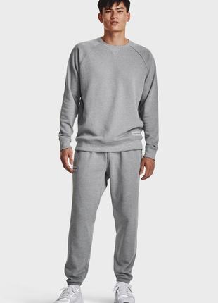 Мужские серые спортивные штаны ua hw terry joggers2 фото