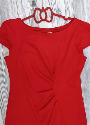Красное платье миди р.50-52 dorothy perkins практичное удобное6 фото