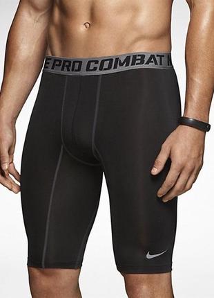 Nike pro combat чоловічі компресійні шорти-велосипедки
