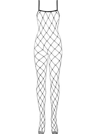 N102 black bodystocking черная сетка боди