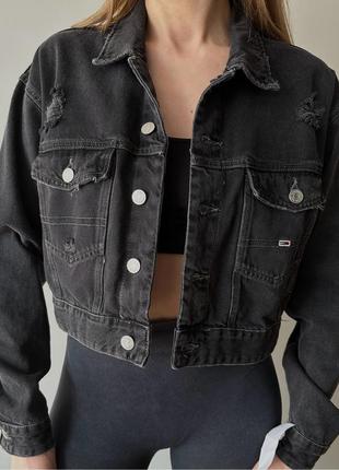 Джинсова куртка tommy hilfiger - tommy jeans (m)2 фото
