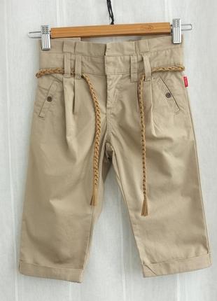 Капри бежевые укороченные брюки от name it размер 5-6 лет