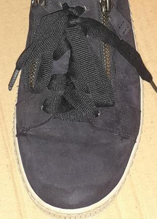 Снікери туфлі замшеві на шнурках із змійками gabor р 38