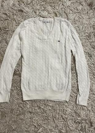 Белый свитер tommy hilfilger, s1 фото