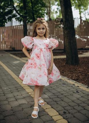Сукня, плаття розі для дівчинки2 фото