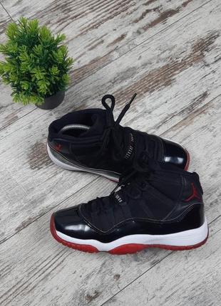 Jordan air 11 retro breds black red1 фото