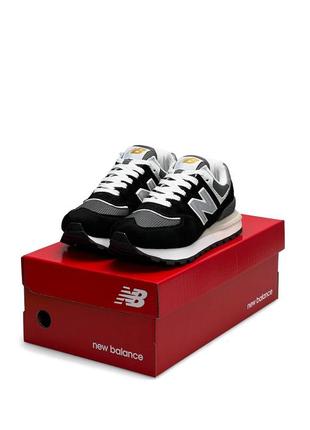 Женские кроссовки new balance classic prm black white reflective