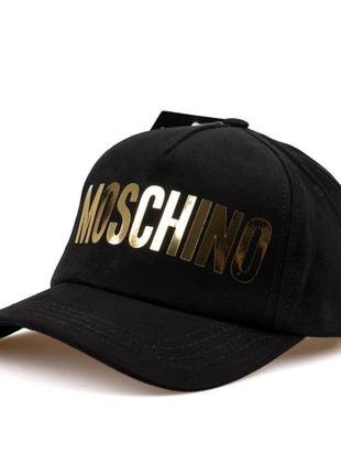 Кепка черная женская мужская moschino бейсболка москино унисекс