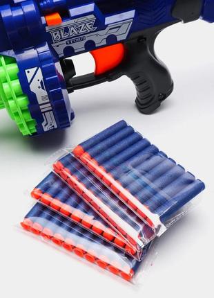 Іграшковий бластер дробовик з 10 м'якими кулями зі світлом9 фото