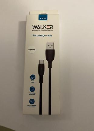 Usb кабель walker c308 lightning 2.4a