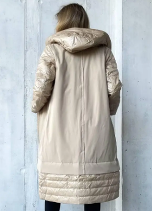 Женское пальто плащевка биопух 3 цвета s; m; l; xl; xxl 796ве8 фото