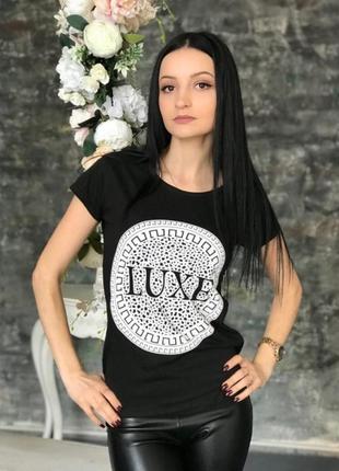 Футболка женская luxe black размер s