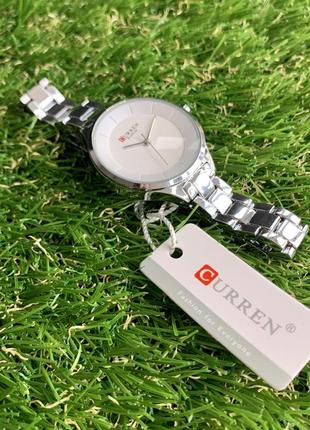 Женские часы металлические curren blanche серебристые цвета серебро3 фото