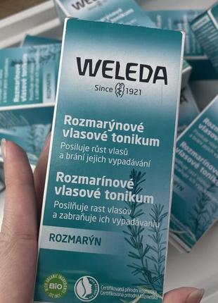 В наявності ! тонік-стимулятор weleda, при втраті волосся з екстрактом розмарину, 100 мл