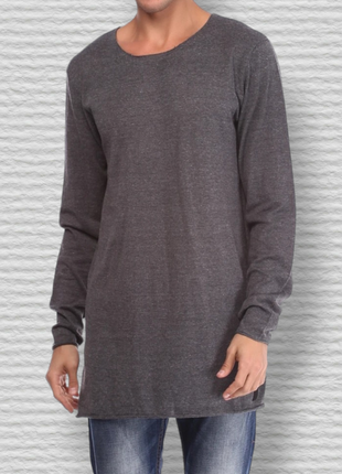 Реглан anerkjendt подовжений сірий