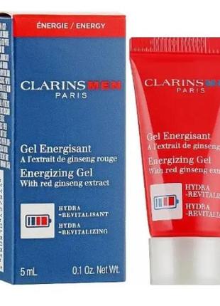 Гель, улучшающий цвет лица clarins men energizing gel with red ginseng extract (минитюра в коробке) 5ml