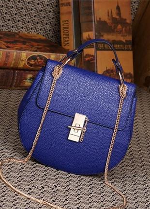 Модна жіноча сумка клатч charlie blue1 фото