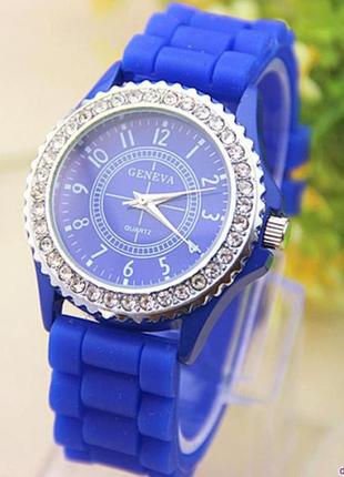 Годинники жіночі geneva crystal blue (синій)