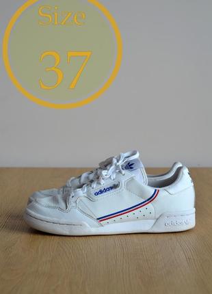 Кроссовки adidas continental 80 j white, (р. 37)