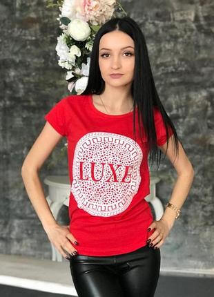 Футболка женская luxe red размер xl