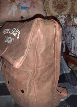 Стильный рюкзак (сумка для ноута)pepe jeans)второе фото более реально9 фото