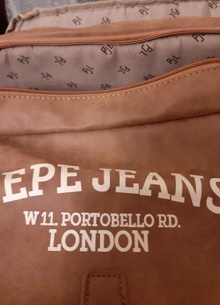 Стильный рюкзак (сумка для ноута)pepe jeans)второе фото более реально7 фото
