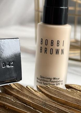 Стійкий тональний крем 0-32 sand bobbi brown mini skin long wear spf 153 фото