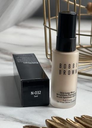 Стійкий тональний крем 0-32 sand bobbi brown mini skin long wear spf 152 фото
