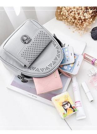 Рюкзак мини женский fancy red