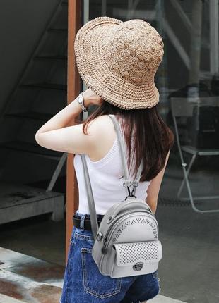 Рюкзак мини женский fancy red