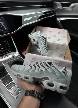 Мужские кроссовки nike air max plus all gray black9 фото