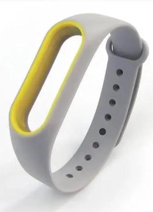 Браслет ремешок joybee для xiaomi mi band 2 gray-yellow