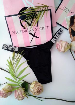 Трусики бразильянки victoria's secret original s 36 со стразами