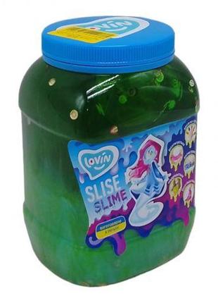 Слайм-антистресс "lovin: big slime", изумрудный