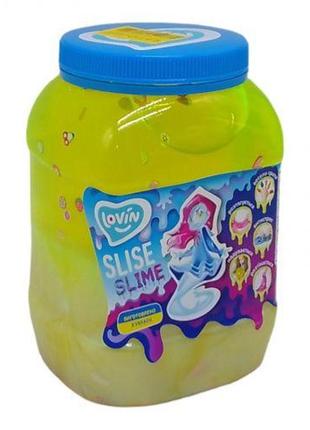 Слайм-антистресс "lovin: big slime", желтый+салатовый