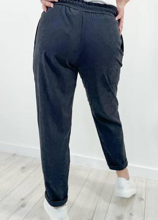 Жіночі батальні вельветові демісезонні штани з кишенями5 фото